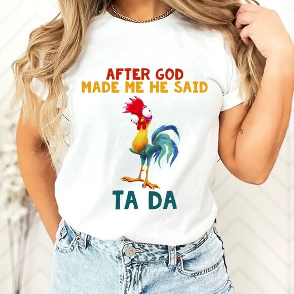 Unbranded Tops - After God Made Me He Said Ta Da Vintage Christian T-Shirt